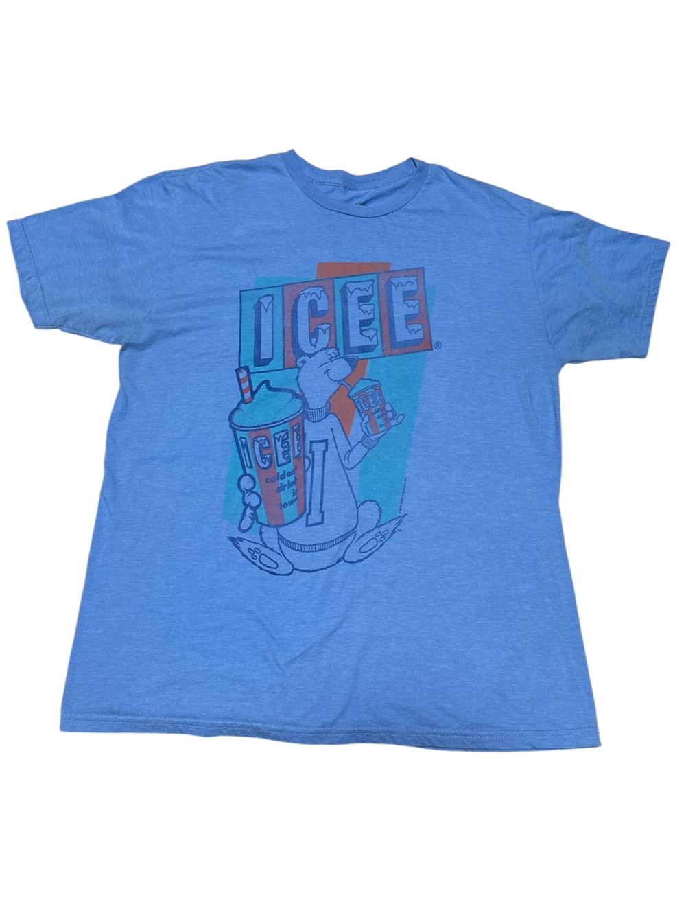 ICEE Retro Graphic Tee in Light Blue